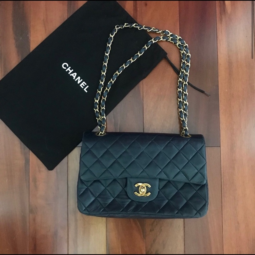 Vintage Quilted Navy Chanel Purse
